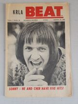 KRLA BEAT NEWSPAPER VOL 1 No 28 September 25, 1965-Sonny-He And Cher Hav... - $21.57
