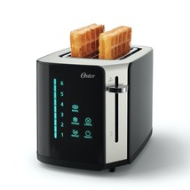 Oster 2-Slice Toaster, Touch Screen with 6 Shade Settings and Digital Timer, Bla - £75.13 GBP