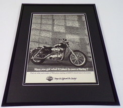 1989 Harley Davidson Motorcycles Framed 11x14 ORIGINAL Advertisement - $34.64