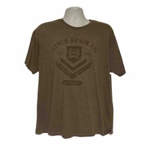 Cinch T Shirt Mens XL Brown Short Sleeve Crew Neck Western Cowboy Rodeo Logo - £12.22 GBP