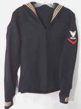 Vintage US Navy S-M Crackerjack 100% Wool Uniform Top Shirt Naval Clothi... - $584.77 MXN