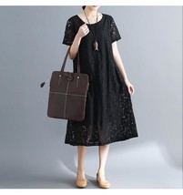  Boho Summer Long Dress Women Vintage Ladies Dresses Casual Woman White Black Pi - £92.22 GBP