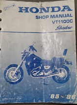 1985 1986 Honda Shadow Motorcycle VT1100C Service Manual OEM 61MG801 Set - $54.99