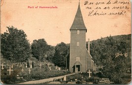 Vtg Postcard 1908 Norway Hammerplads Cemetery Graveyard - £21.86 GBP
