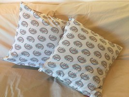 Ralph Lauren ANTIGUA - 16&quot; Throw Pillow Cover - PAISLEY - Custom Made - £40.71 GBP