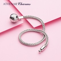 925 Sterling Silver Classic Wheat Chain Charms Bracelet with Openable Clasp for  - £71.41 GBP
