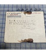 Antique Document Burkeville Carriage Company Hand Written Receipt Texas ... - €16,87 EUR