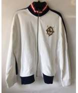 Vintage Ralph Lauren Track Jacket  90s Polo New York  Finest Quality Whi... - £34.36 GBP