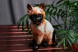 Vintage Porcelain Ceramic Siamese Kitten Cat Figurine - £3.10 GBP