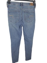 American Eagle Jeans 6 Short Womens Super high Rise Jegging Skinny Leg Blue - $20.46