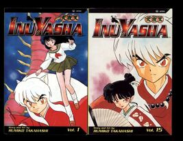 INU YASHA #1 &amp; 15 by Rumiko Takahashi *  2003 VIZ Paperback MANGA English - $7.50