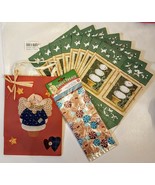 Giftco Snowman Favor Box Gingerbread Sweet Treat Cello Bag LOT Gift Pres... - $241.85 MXN