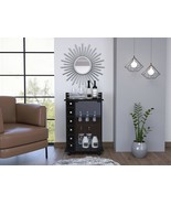 FM FURNITURE Vegas Retro Modern Two-Tier Bar Cart with Glass Door &amp; Six ... - $229.46 CAD+