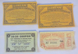 Loblaw certificate, Ne-Way Market &amp; 50-50 coupons Vintage premiums - £11.79 GBP