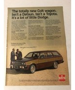 1978 Dodge Colt Wagon Vintage Print Ad Advertisement pa17 - $152.60 MXN