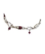 Brighton Heart Song Bracelet Red Bicone Crystals 7.5&quot; to 8.75&quot; Retired R... - $649.94 MXN