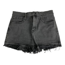 MadeWell Womens Shorts Size 29 Black Denim Cut off High Rise Hot Pant  3... - $27.22