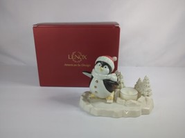 Lenox Penguin Chilly Chap Votive Holiday Candle Holder New Open Box - £15.92 GBP