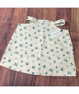 WeWoreWhat Revolve Cut Out Mini Skirt White Blue Floral Size Large L - $680.41 MXN