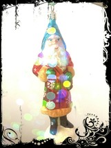 New! Authentic Christopher Radko Stylish Santa Magician Mag Rare Glass Ornament - £79.13 GBP