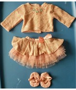 FROSTY FRILLS American Girl Doll Sweater Skirt Ballet Shoes EUC QQ - £19.02 GBP