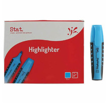 Stat Water-Based Highlighter (Box of 10) - Blue - £25.50 GBP