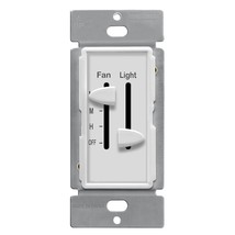 Enerlites 3 Speed Ceiling Fan Control And Led Dimmer Light Switch,, W, White. - £25.67 GBP