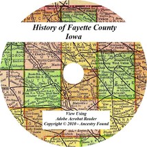 1910 History &amp; Genealogy Of Fayette County Iowa West Union Ia Families - £4.63 GBP