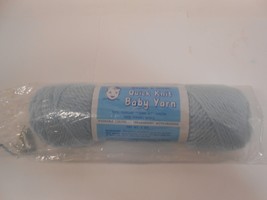 Vintage Columbia Minerva Baby Yarn Nylon &amp; Wool Baby Blue lot 257 - £6.76 GBP