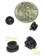 2pc BTO Newly Made Aurora MM T-Jet Thunderjet HO Slot Car Standard Wheels Black - £1.16 GBP