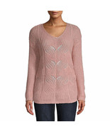 St. John&#39;s Bay Women&#39;s Crew Neck Long Sleeve Sweater X-LARGE Peachy Pink... - $39.91 CAD