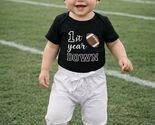 Personalized First Birthday Football Outfit 1st Year Down Baby Boy Pants... - $15.00+
