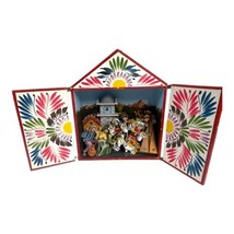 Retablo Peruvian Folk Art Shadow Box Diorama Tannery shop scene Artist S... - $140.24