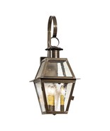 Town Crier Outdoor Wall Light in Solid Weathered Brass - 3 Light - $9,718.56 MXN