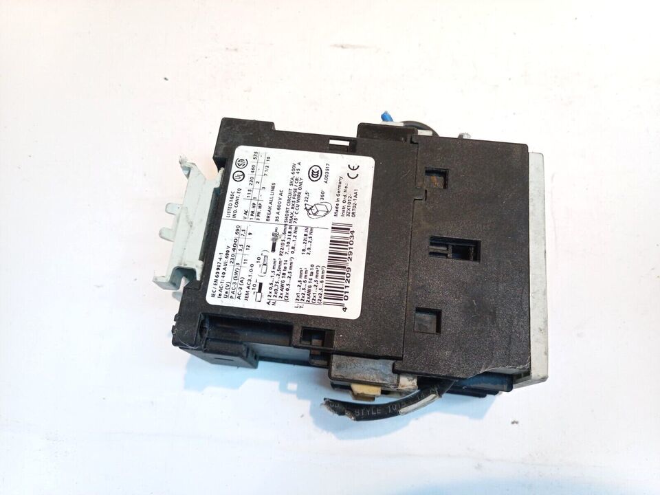 USED SIEMENS 3ZX1012-ORT02-1AA1 AC CONTACTOR MOTOR STARTER INDUSTRIAL 35... - $34.45