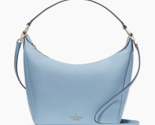 New Kate Spade Leila Hobo Shoulder Bag Pebble Leather Polished Blue / Du... - $137.66