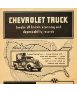 1937 Chevrolet Trucks Travel Records Advertisement Automobilia AAA Chevy... - $459.19 MXN