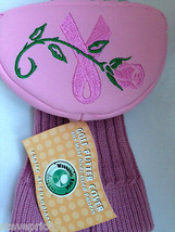 New Winning Edge Golf Breast Cancer Rose Mallet Putter Cover. - £22.81 GBP
