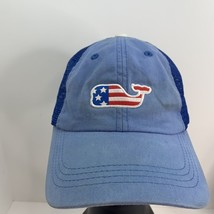 Vineyard Vines Patriotic Trucker Hat Whale Red White Blue Shep and Ian Mesh READ - £15.56 GBP