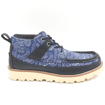 Sun + Stone Men Lace Up Moc Toe Chukka Boots Kohen Size US 7M Navy Faux ... - £18.14 GBP