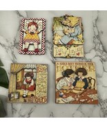 Mary Engelbreit Vintage Fridge Magnets Lot of 4 Square Quotes Kids Mothe... - $402.48 MXN