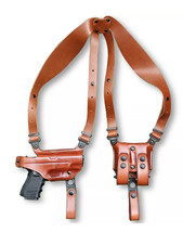 Fits Browning 1911-380 Pro 4.25”BBL Horizontal Leather Shoulder Holster #1347# - £103.11 GBP