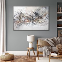 Framed large wall painting, Textured wall art, Abstract painting, Bedroo... - £322.63 GBP