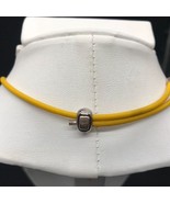 Bright Yellow Amore &amp; Baci Silicone Choker or Bracelet with Animal Print... - £79.91 GBP