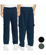 Mens Heavy Fleece Cotton Blend Casual Plain Athletic Gym Sport Cargo Swe... - $466.62 MXN