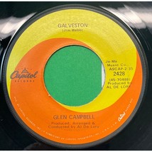 Glen Campbell Galveston / How Come Every Time I Itch 45 Country Capitol 2428 VG+ - £9.49 GBP