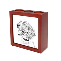 English Springer Spaniel - Wooden stand for candles/pens with the image of a dog - £16.23 GBP