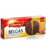 Saborosa - Belgian Butter Waffle Cookie Crisps - Belgas Chocolate - 3 x ... - €33,89 EUR