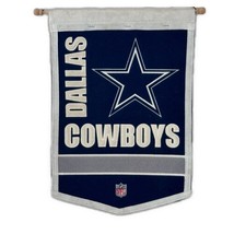 Dallas Cowboys NFL Winning Streak Embroidered Traditions Wool Banner 12x... - £30.92 GBP