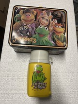 THE Muppet Show Metal Lunch Box 1978 King Seeley Kermit Vintage w/Thermos - $49.49